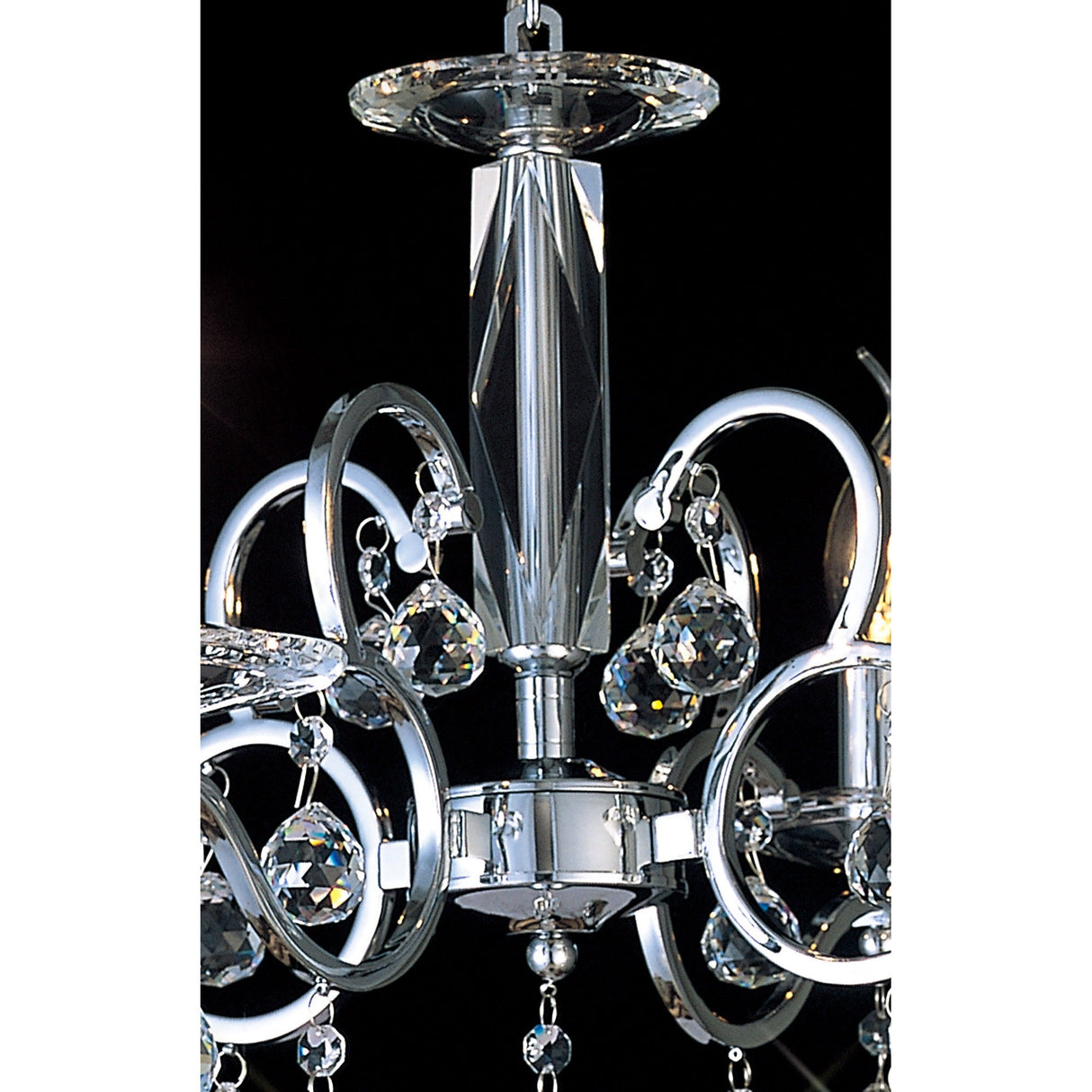 Zinta 50cm 4 Light Crystal Chandelier - Polished Chrome
