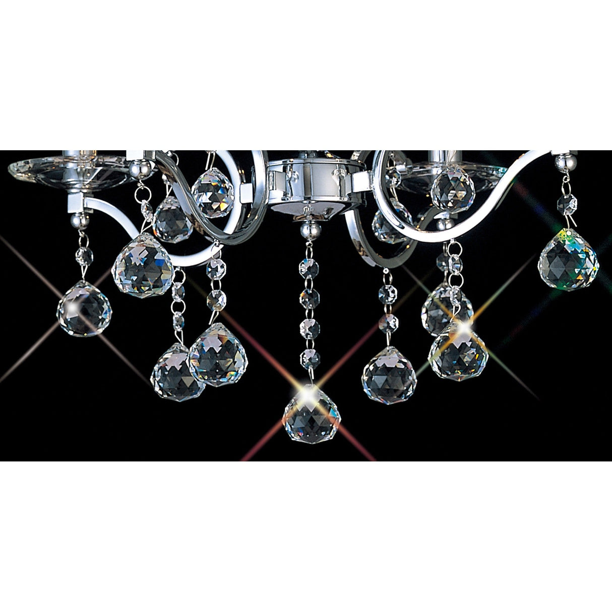 Zinta 50cm 4 Light Crystal Chandelier - Polished Chrome