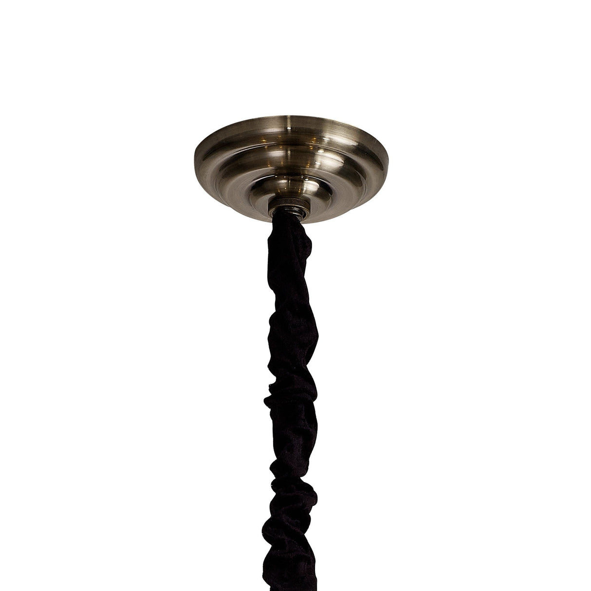 Zinta 50cm 4 Light Crystal Chandelier - Antique Brass