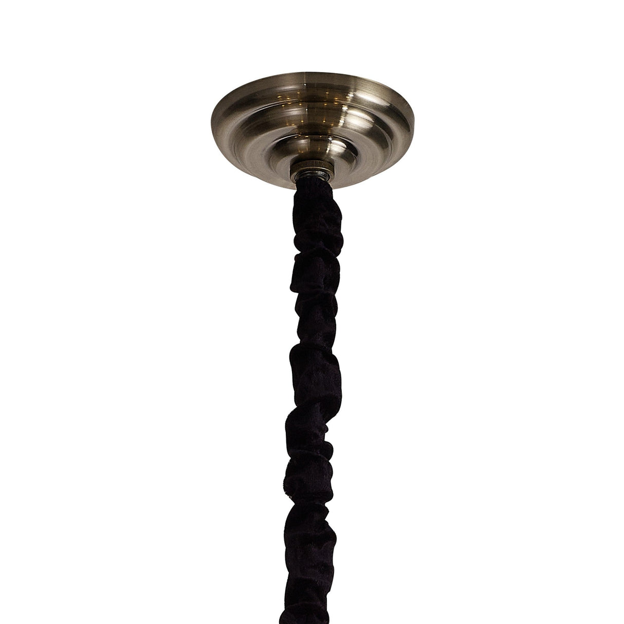 Zinta 60cm 6 Light Crystal Chandelier - Antique Brass