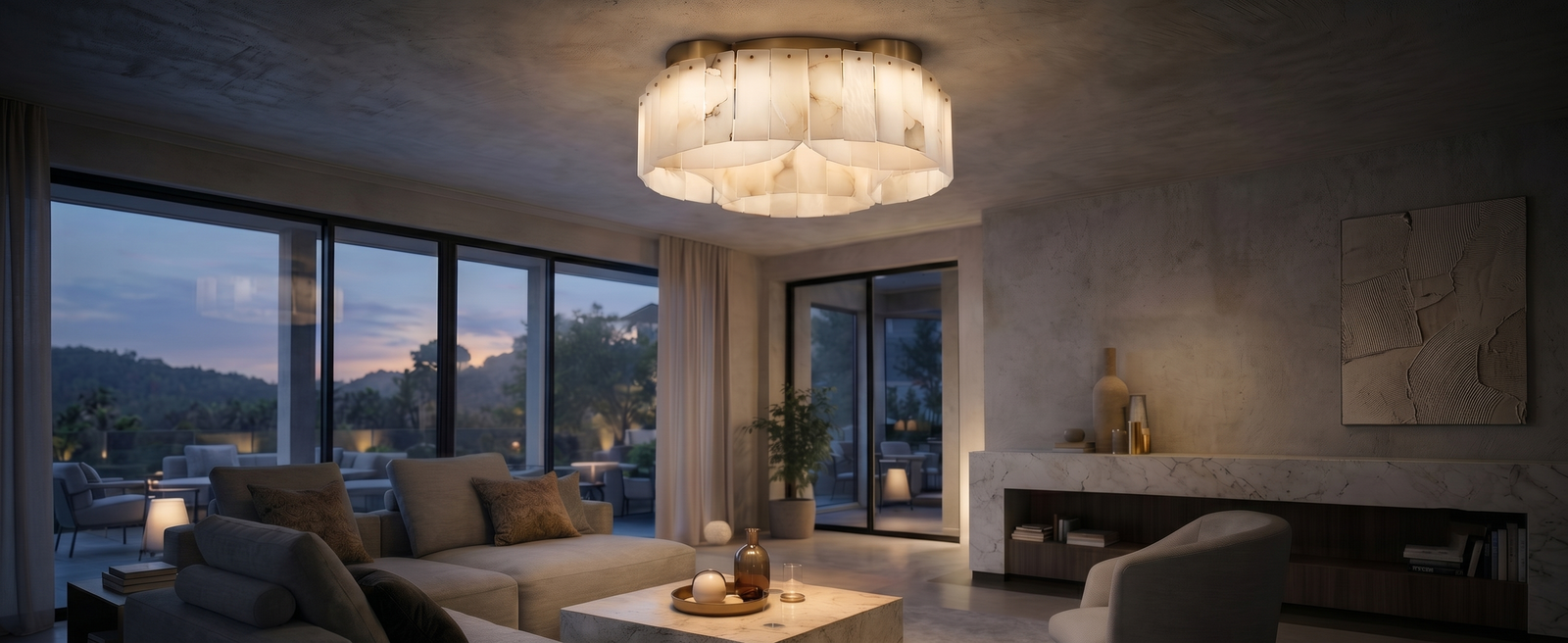 Alabaster Flush Mount Lighting: How to Light a Low Ceiling Properly - alabaster flush mount