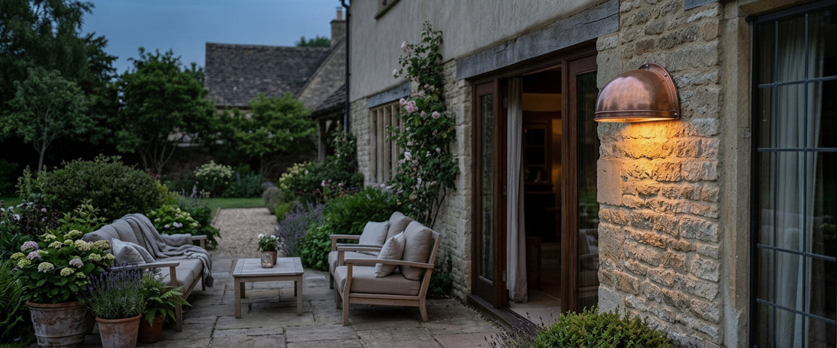 A Copper Outdoor Wall Light Changes Colour, and That Is the Point - copper outdoor wall light