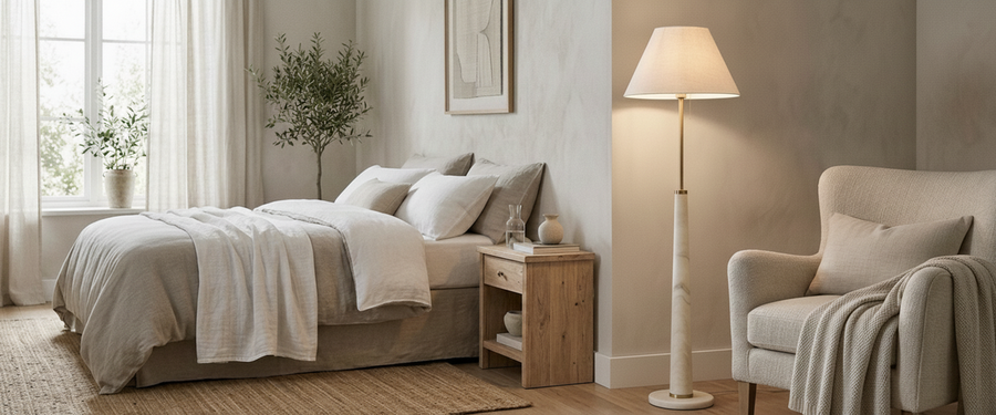 Bedroom Floor Lamps: The Fix for Harsh Overhead Bedroom Light - bedroom floor lamps