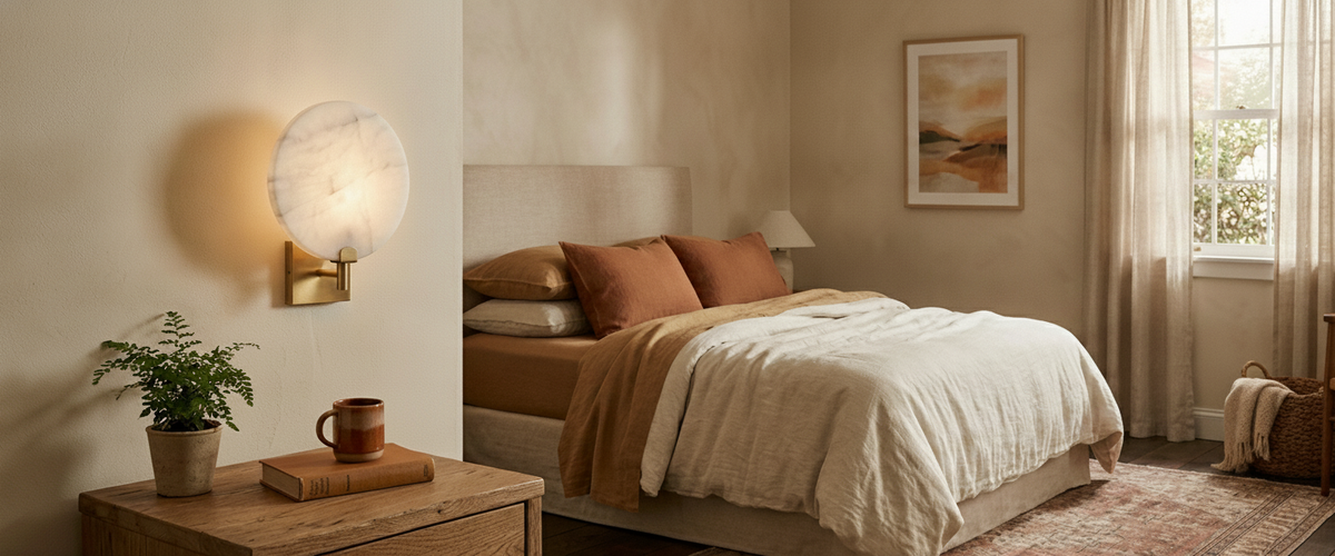 Bedroom Wall Lights: How to Free up Your Nightstand and Get Proper Bedside Symmetry - bedroom wall lights