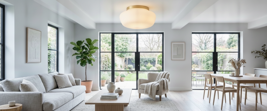 Glass Ceiling Lights That Light the Room, Not the Ceiling - glass ceiling lights