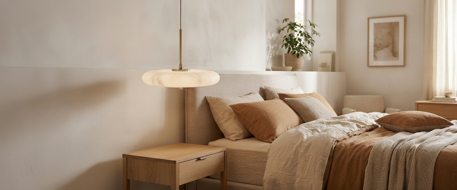 How to Choose a Small Bedside Table That Actually Fits Your Lamp - small bedside table