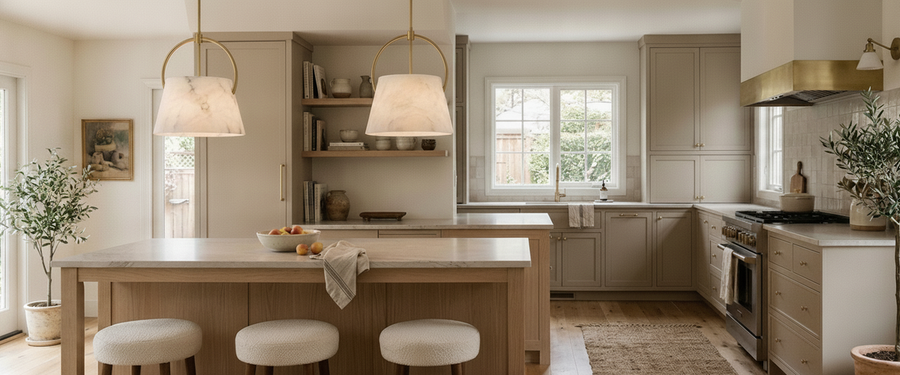 Pendant Lights Over a Kitchen Island: How Many, How High, How Far Apart - pendant lights kitchen island