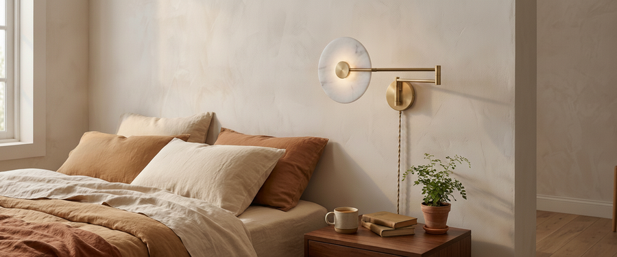 Plug-in Wall Lights for the Bedroom: The Socket Decides, Not the Headboard - plug wall lights bedroom