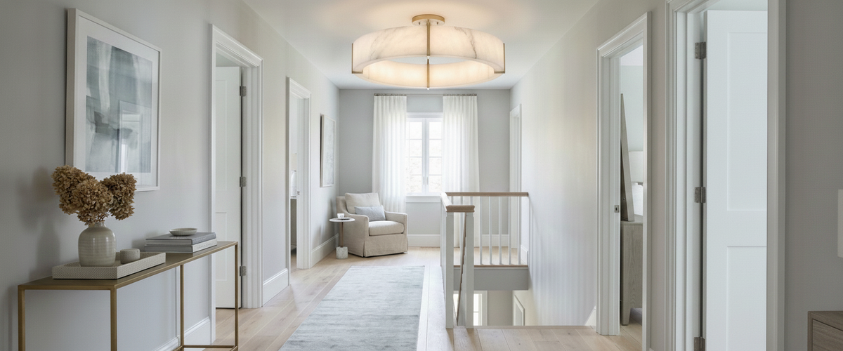 Semi Flush Ceiling Lights: The Fix for Rooms That Cannot Take a Pendant - semi flush ceiling lights