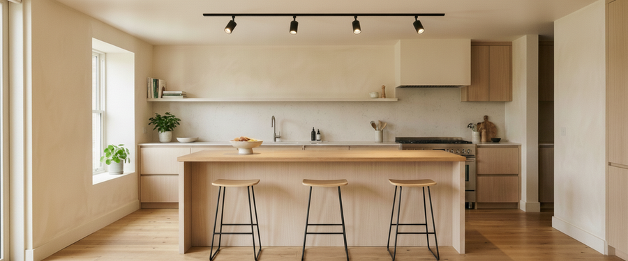 Track Lighting for the Kitchen: How to Aim, Space, and Get It Right - track lighting kitchen