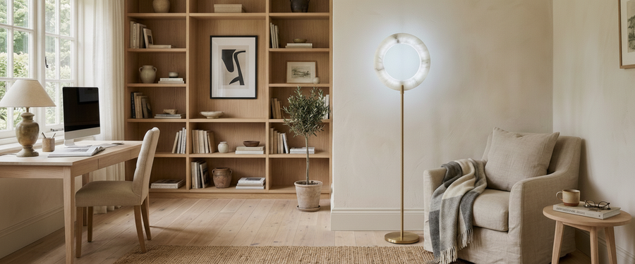 Where an Alabaster Floor Lamp Belongs, and Where It Falls Flat - alabaster floor lamp