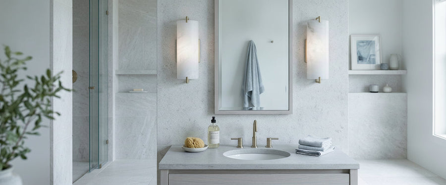 Bathroom Wall Lights That Still Look Right After Two Years of Steam - bathroom wall lights