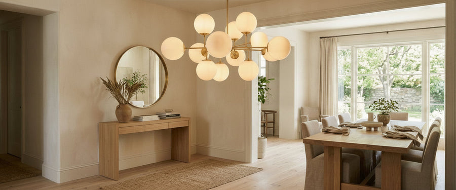 Choosing a Glass Globe Chandelier Without Lighting the Room Like a Showroom - glass globe chandelier