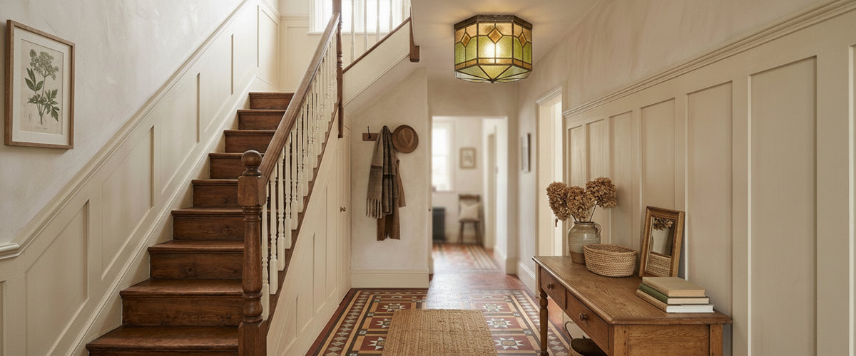 Choosing a Stained Glass Ceiling Light That Doesn't Look Like Costume - stained glass ceiling light