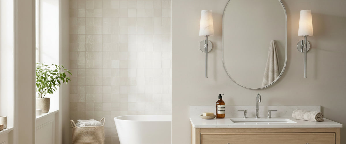 Chrome Bathroom Wall Lights That Actually Flatter a Face - chrome bathroom wall lights