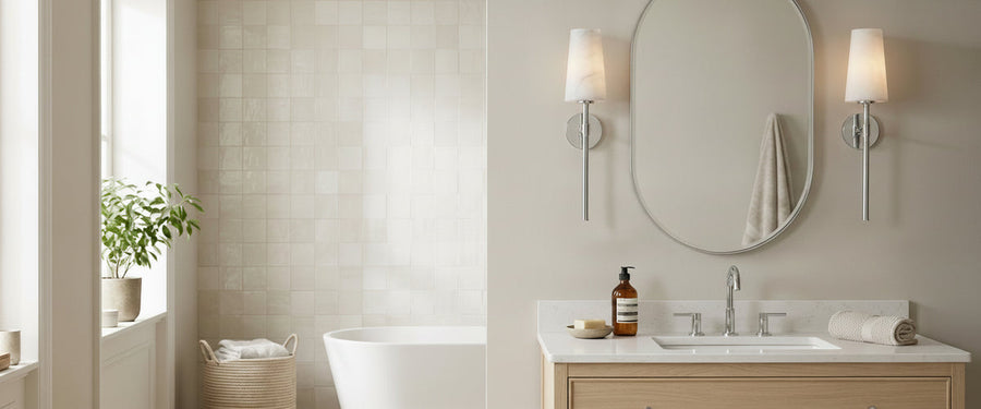 Chrome Bathroom Wall Lights That Actually Flatter a Face - chrome bathroom wall lights