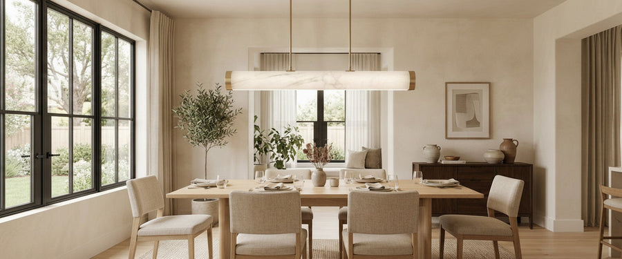 How to Choose Dining Room Ceiling Lights That Flatter the Table - dining room ceiling lights
