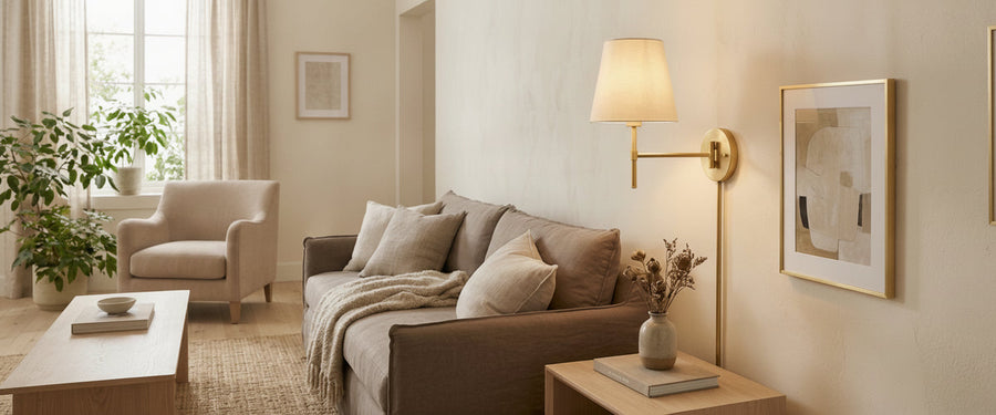 How to Light a Gold Living Room Without Losing the Warmth - gold living room