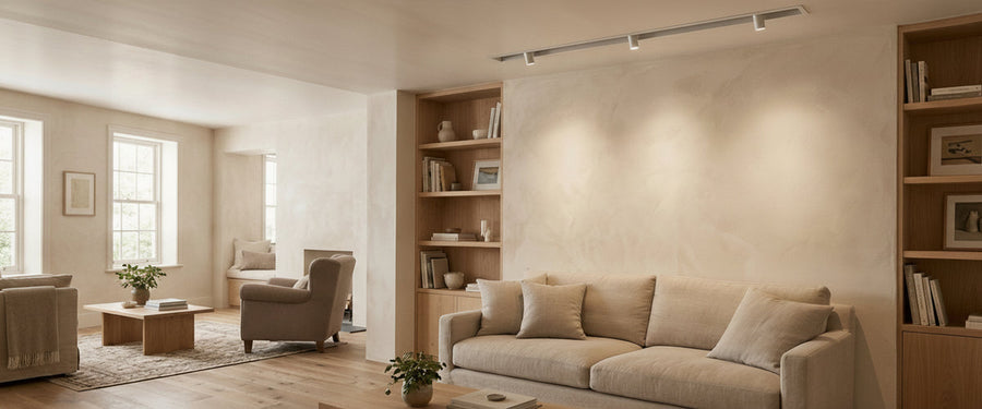Linear Track Lighting Without the Office Ceiling Look - linear track lighting