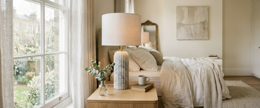 Marble Table Lamps for the Bedroom: Choosing Stone That Works After Dark - marble table lamps bedroom