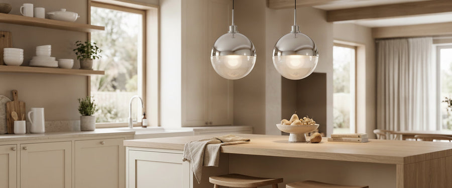 The Chrome Globe Pendant Light Is a Mirror First and a Lamp Second - chrome globe pendant light