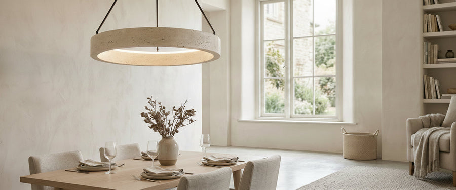Travertine Stone Pendant Light: How the Grain Changes the Glow - travertine stone pendant light