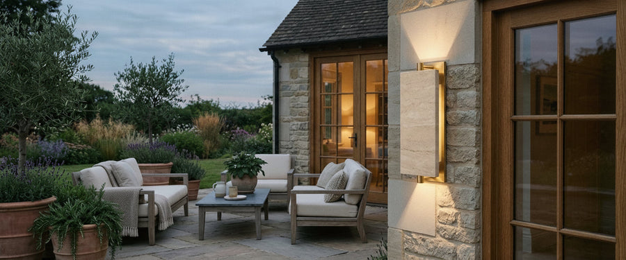 What a Travertine Outdoor Wall Light Needs to Survive a British Winter - travertine outdoor wall light