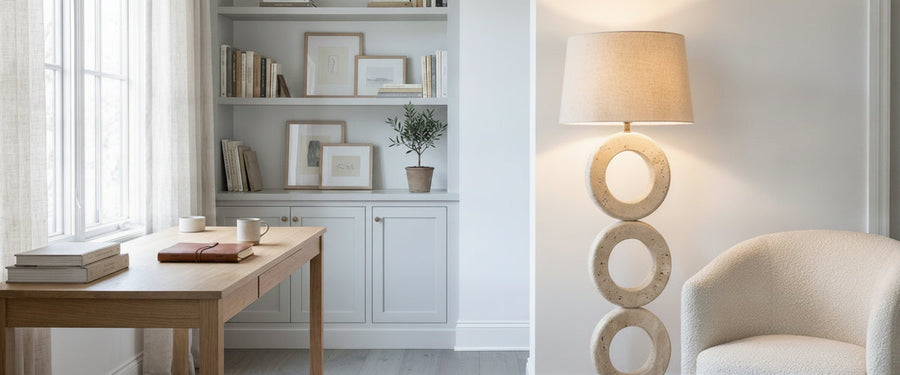 Why a Contemporary Travertine Floor Lamp Reads as Sculpture, Not Furniture - contemporary travertine floor lamp