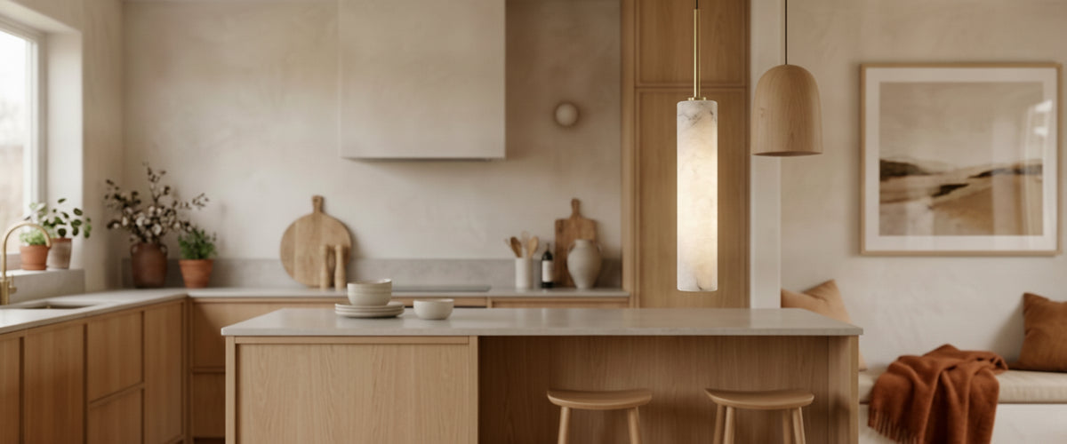 Wood Pendant Lights in the Kitchen: Where Timber Works and Where It Fails - wood pendant lights kitchen