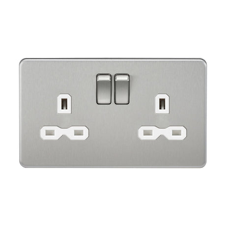 Brushed chrome sockets