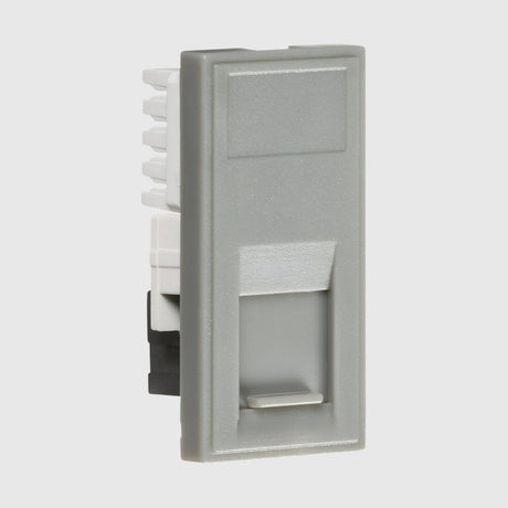 A dual USB wall socket with a grey frame and two USB ports at the bottom, labeled TOP at the top.