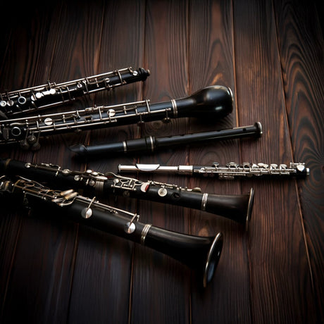 Person playing a wooden tambourine with metal jingles.