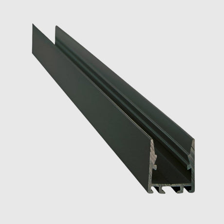 Aluminum channel track designed for mounting and housing LED strip lights.