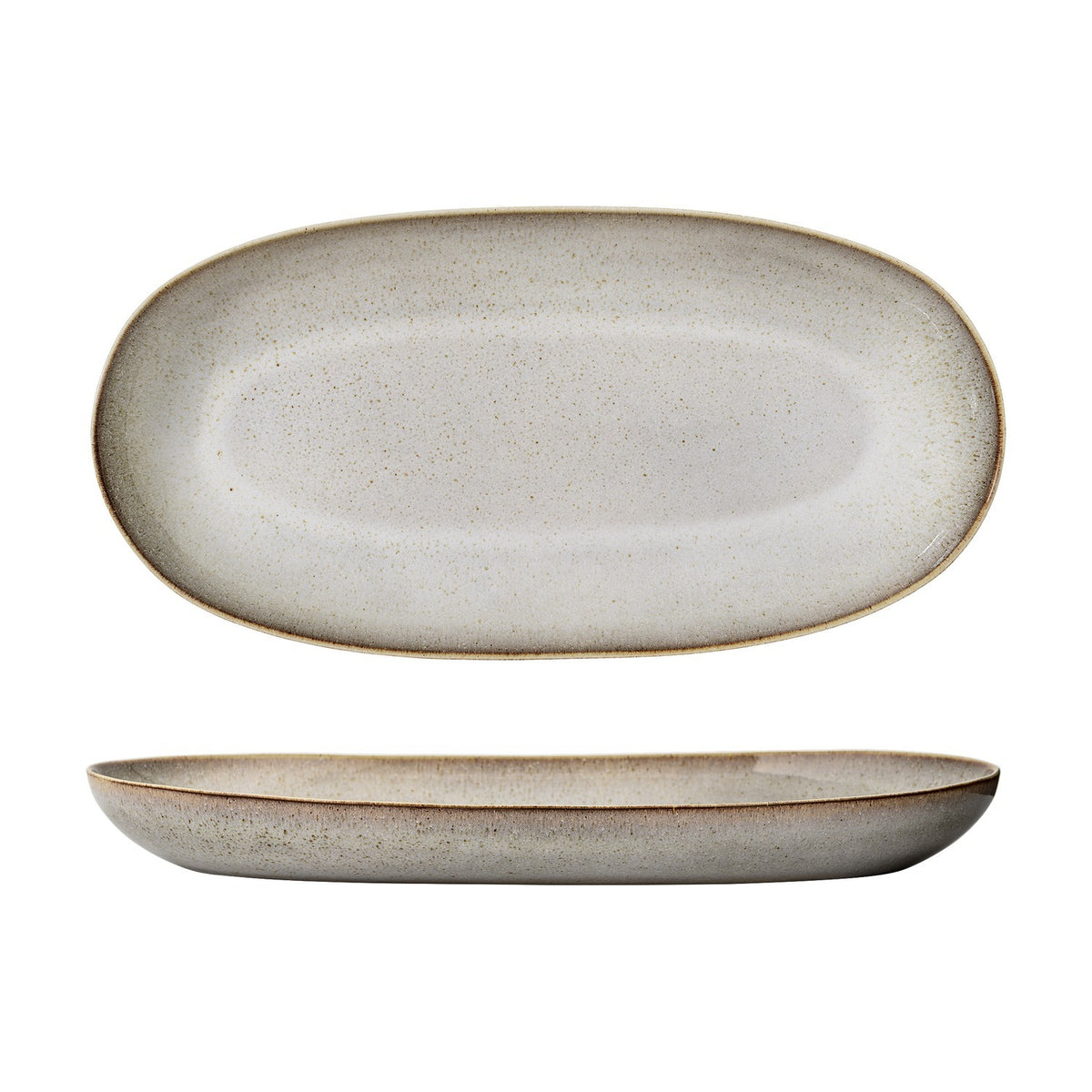 Sandrine Stoneware Platter - Beige