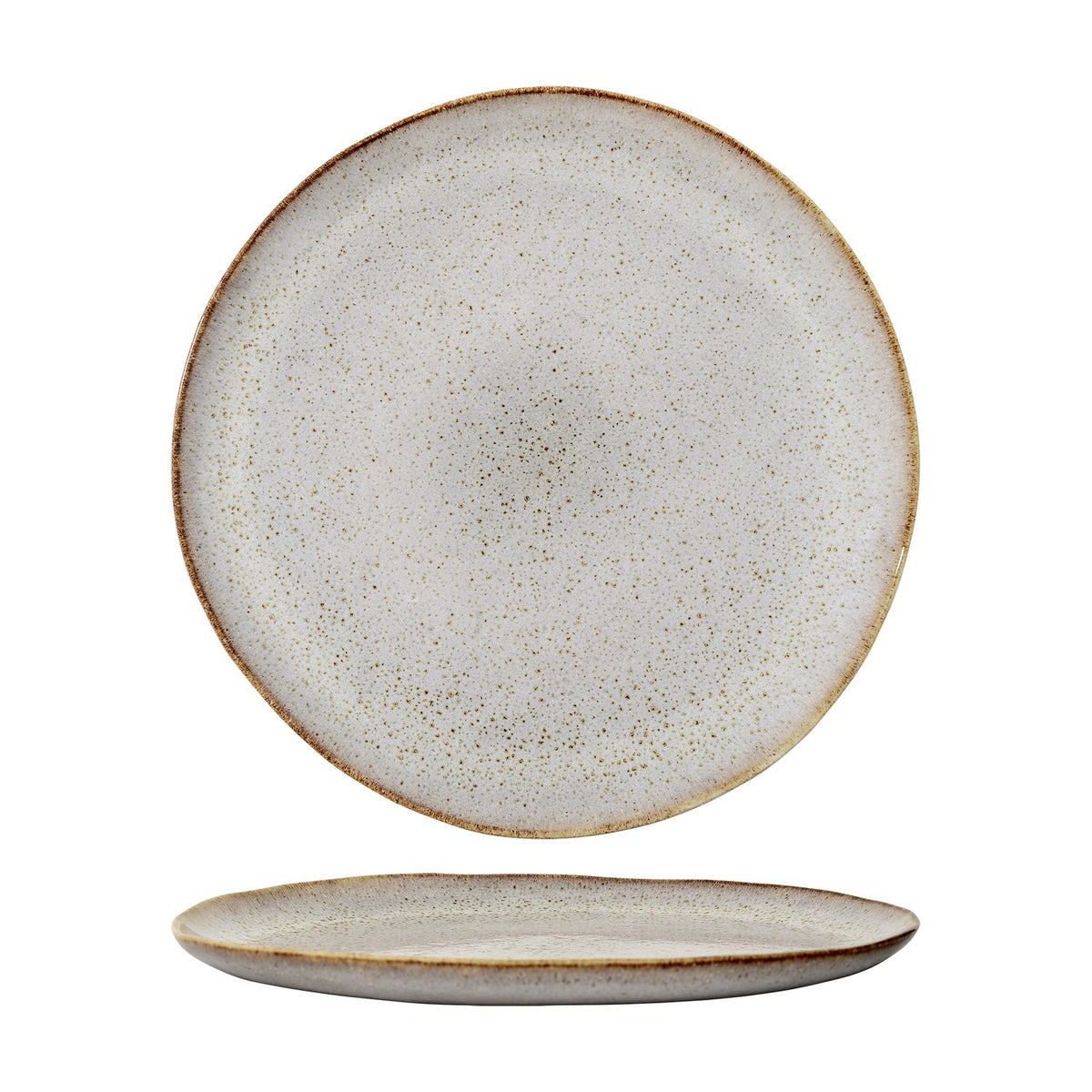 Sandrine Stoneware Dinner Plate - Light Grey