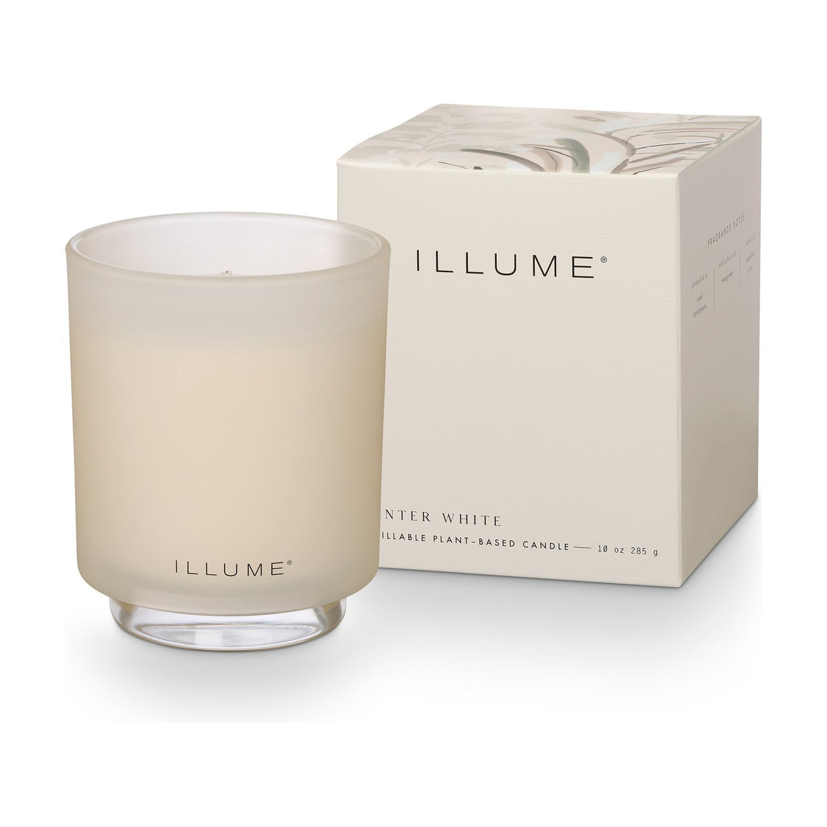 Winter White Boxed Glass Scented Candle