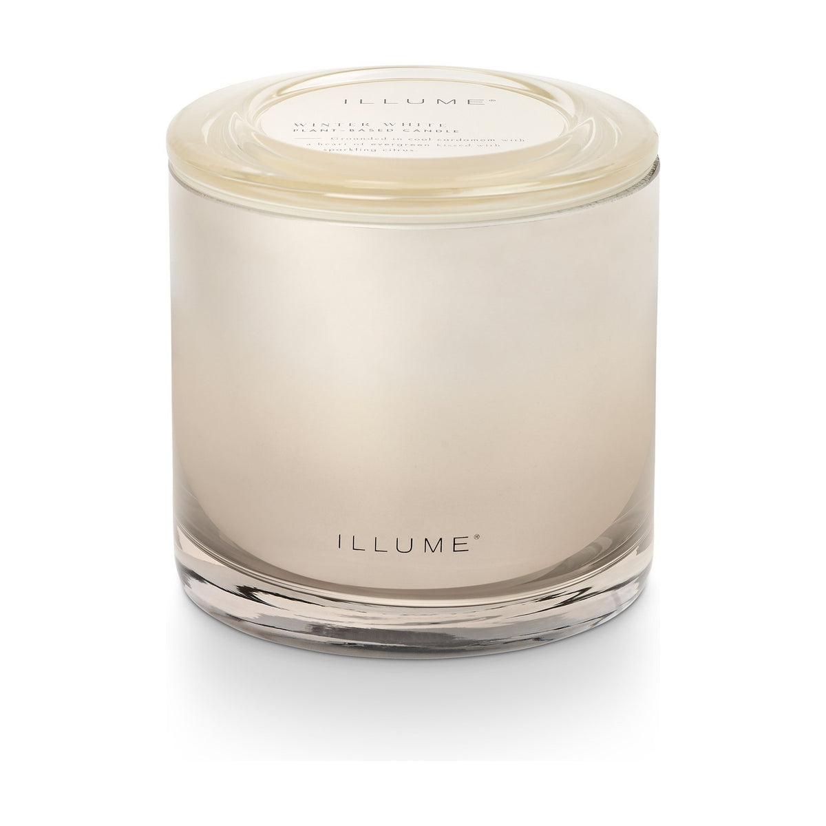 Winter White Glass Scented Candle 590g