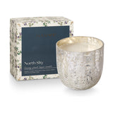 North Sky Crackle Glass Scented Candle 11.5cm