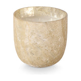 Winter White Crackle Glass Scented Candle 11.5cm