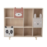Calle Wooden Kids Bookcase 90x107cm - Multi