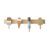 Zyon Ice Cream Wooden Coat Rack - Multi