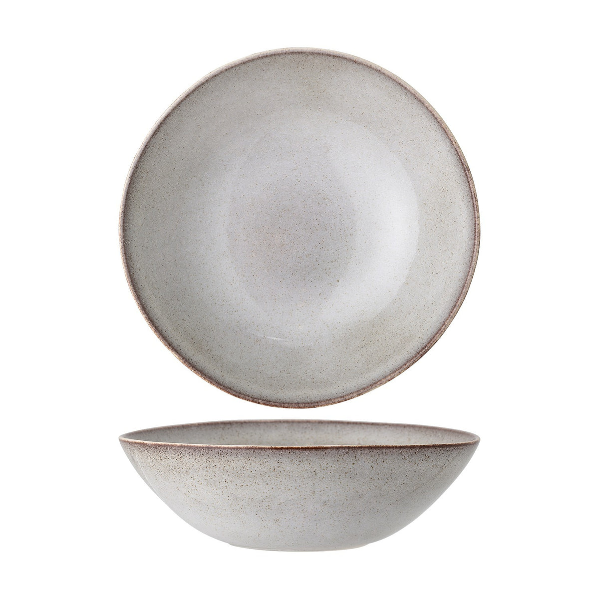 Sandrine Stoneware Bowl 32cm - Grey