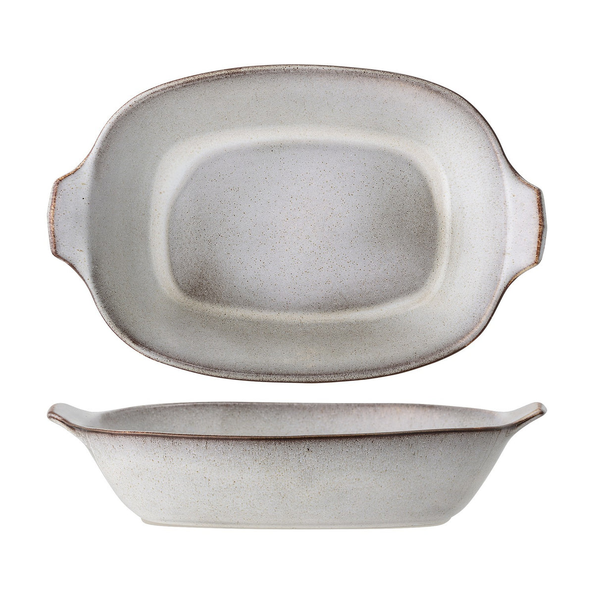 Sandrine Stoneware Oven Dish - Grey
