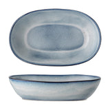 Sandrine Stoneware Bowl 32x20cm - Blue
