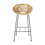 Yonne Rattan Bar Chair - Beige