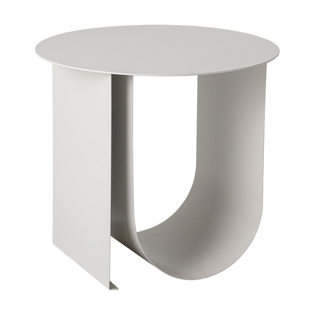Cher Round Iron Side Table - Grey