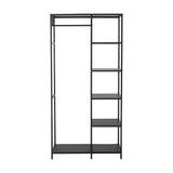 Valde Iron Clothes Rail - Black