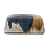 Jules Stoneware Butter Dish - Multi