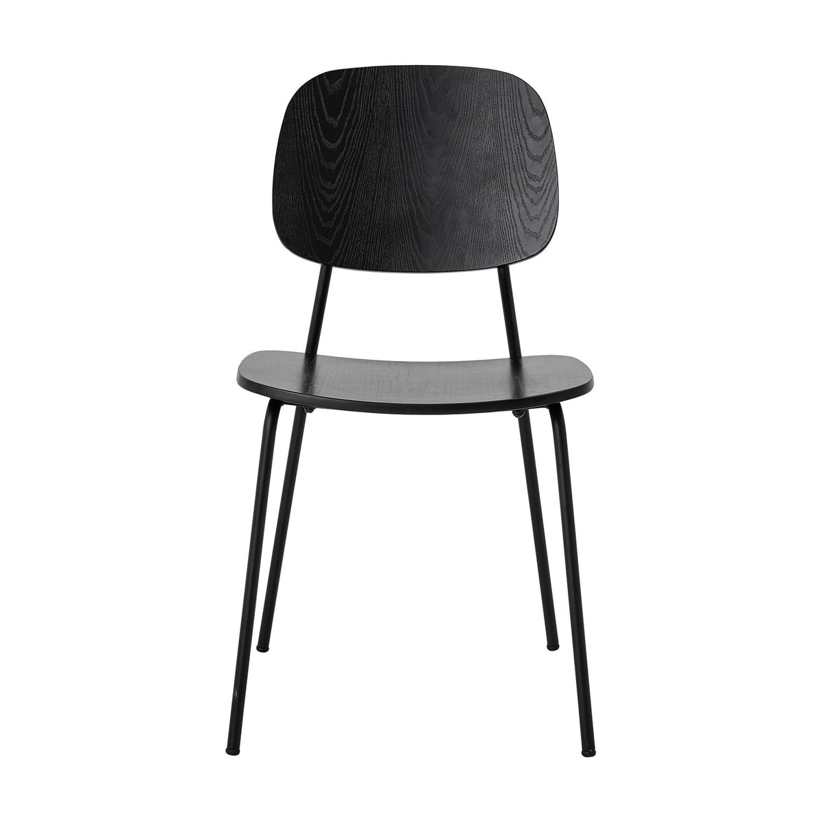 Monza Wooden Dining Chair - Black