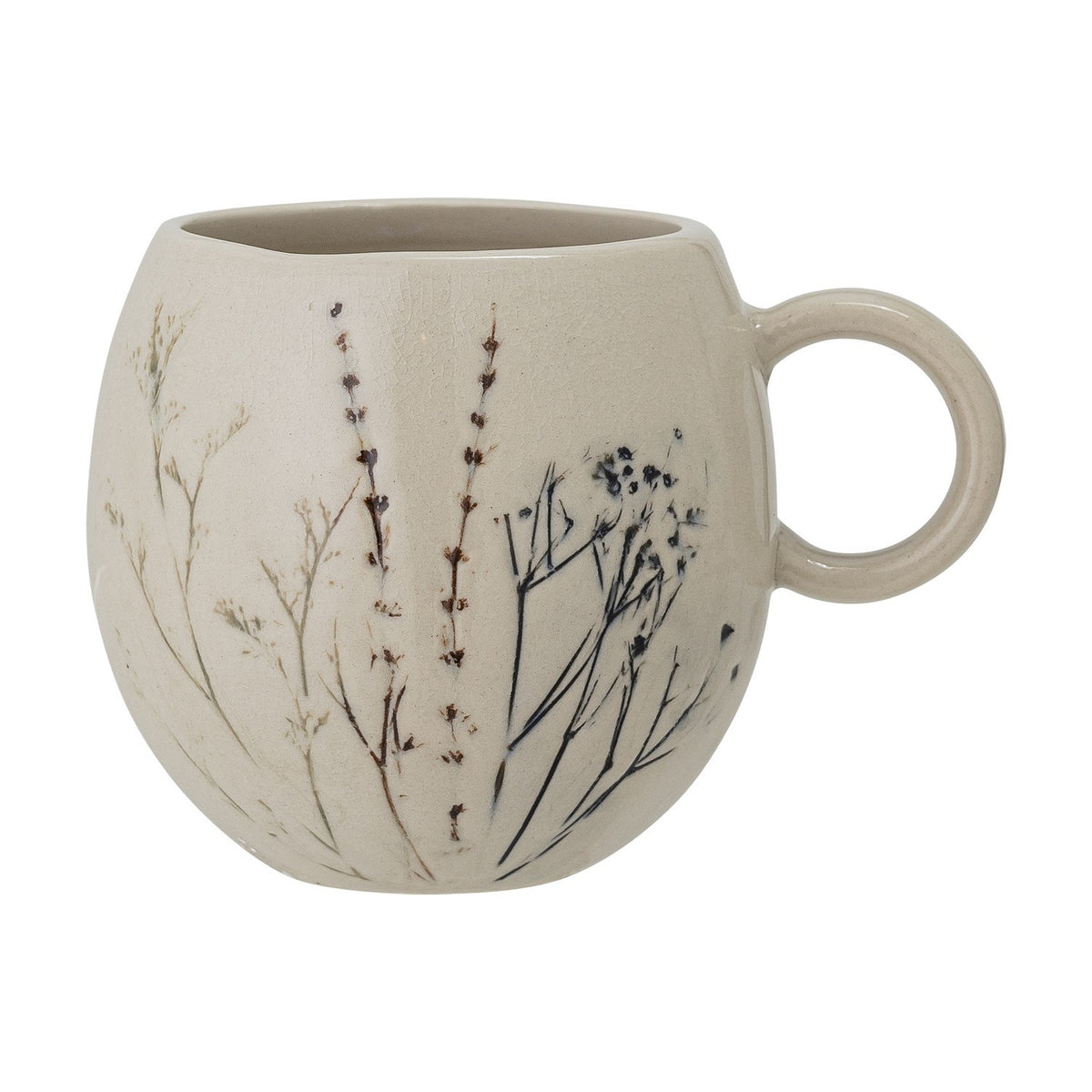 Bea Crackle Stoneware Cup 250ml - Beige